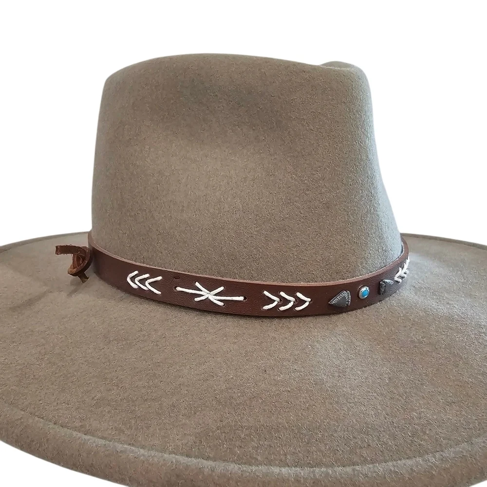 Stetson Tan Wool Hat with Brown Band